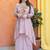 Women Ethnic Motifs Embroidered Regular Thread Work Silk Crepe Kurta with Palazzos