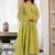 Women Empire Mirror Work Chanderi Silk Kurta with Palazzos & With Dupatta