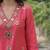 Women Ethnic Motifs Embroidered Regular Mirror Work Pure Silk Kurta with Patiala & With Dupatta