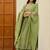 Women Ethnic Motifs Embroidered Regular Thread Work Chanderi Silk Kurta with Trousers & With Dupatta