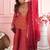 Ethnic Motifs Embroidered Regular Thread Work Kurta with Sharara & With Dupatta