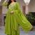 Women Floral Embroidered Empire Thread Work Kurta with Palazzos & With Dupatta