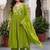 Women Floral Embroidered Empire Thread Work Kurta with Palazzos & With Dupatta