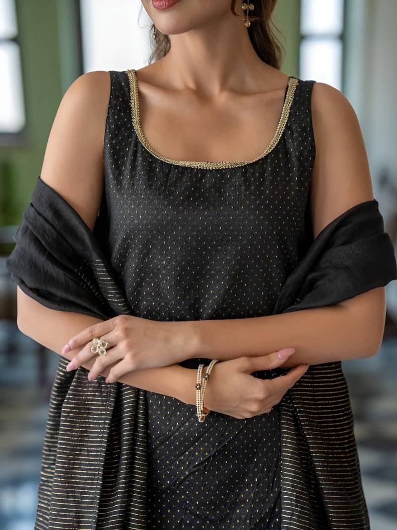 Women Ethnic Motifs Printed Regular Kurta with Trousers & Dupatta