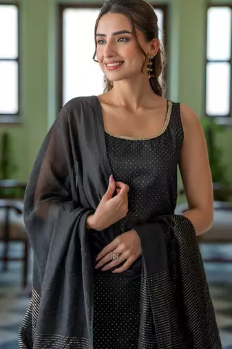 Women Ethnic Motifs Printed Regular Kurta with Trousers & Dupatta