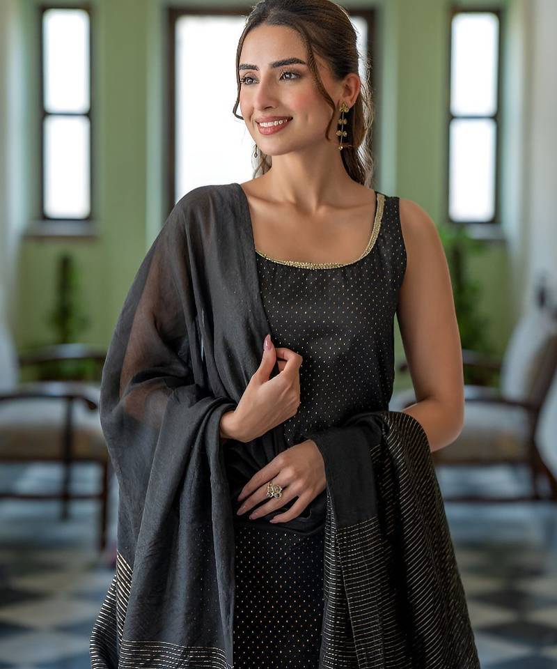 Women Ethnic Motifs Printed Regular Kurta with Trousers & Dupatta