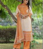 Women Bandhani Printed Regular Pure Cotton Kurta with Palazzos & With Dupatta
