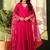 Women Ethnic Motifs Embroidered Empire Thread Work Chanderi Silk Kurta with Trousers & With Dupatta