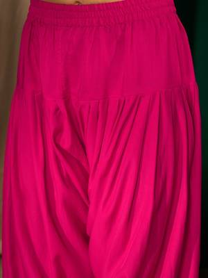 Women Ethnic Motifs Embroidered Regular Kurta with Patiala & With Dupatta 4