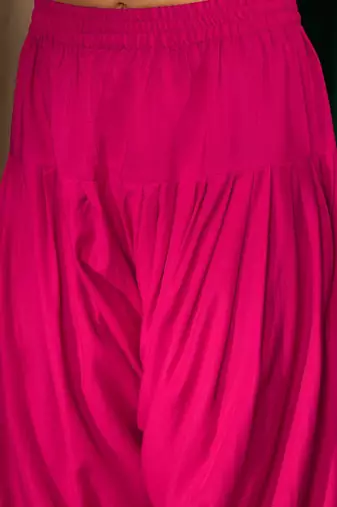 Women Ethnic Motifs Embroidered Regular Kurta with Patiala & With Dupatta