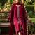 Women Ethnic Motifs Embroidered Regular Thread Work Chanderi Silk Kurta with Trousers & With Dupatta
