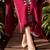 Women Ethnic Motifs Embroidered Regular Thread Work Chanderi Silk Kurta with Trousers & With Dupatta