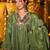 Women Tiered Mirror Work Kurta with Sharara & With Dupatta