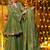 Women Tiered Mirror Work Kurta with Sharara & With Dupatta