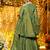 Women Tiered Mirror Work Kurta with Sharara & With Dupatta