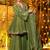Women Tiered Mirror Work Kurta with Sharara & With Dupatta