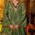 Women Tiered Mirror Work Kurta with Sharara & With Dupatta