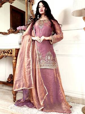 Women Ethnic Motifs Embroidered Regular Kurta with Palazzos & With Dupatta 1