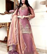 Women Ethnic Motifs Embroidered Regular Kurta with Palazzos & With Dupatta