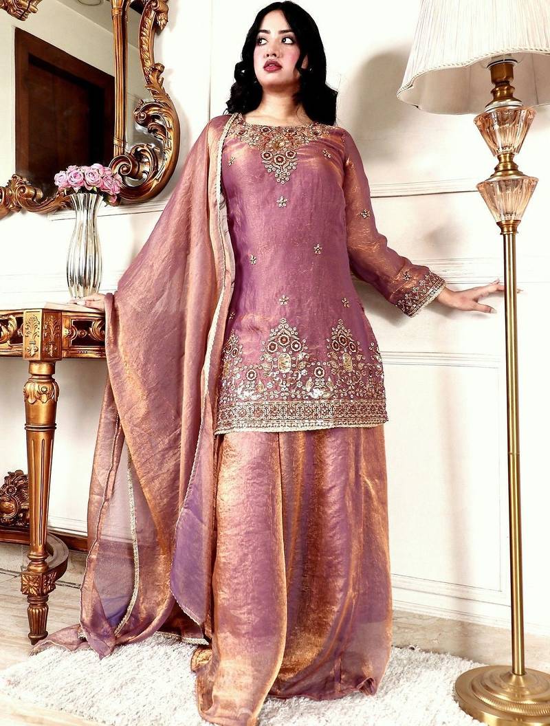 Women Ethnic Motifs Embroidered Regular Kurta with Palazzos & With Dupatta