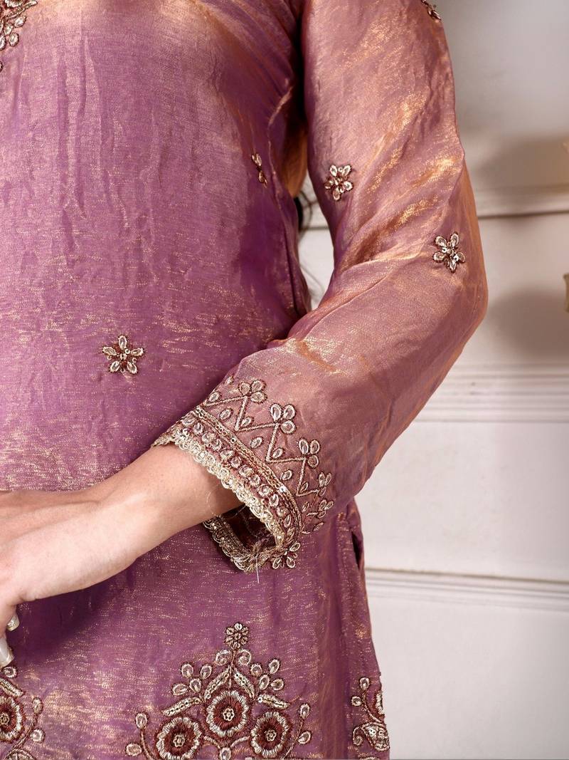 Women Ethnic Motifs Embroidered Regular Kurta with Palazzos & With Dupatta