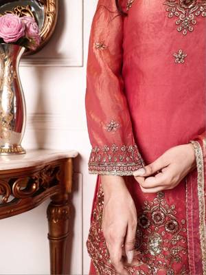 Women Ethnic Motifs Embroidered Regular Kurta with Palazzos & With Dupatta 7