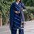 Leheriya Dyed V-Neck Pure Silk Straight Kurta With Trousers & Dupatta