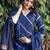 Leheriya Dyed V-Neck Pure Silk Straight Kurta With Trousers & Dupatta