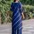 Leheriya Dyed V-Neck Pure Silk Straight Kurta With Trousers & Dupatta