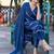 Leheriya Dyed V-Neck Pure Silk Straight Kurta With Trousers & Dupatta