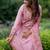 Women Ethnic Motifs Embroidered Regular Thread Work Chanderi Silk Kurta with Trousers & With Dupatta