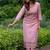 Women Ethnic Motifs Embroidered Regular Thread Work Chanderi Silk Kurta with Trousers & With Dupatta
