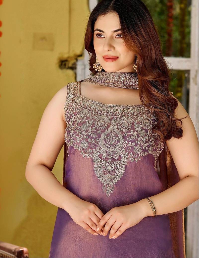 Women Ethnic Motifs Embroidered Regular Kurta with Palazzos & With Dupatta