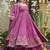 Women Floral Embroidered Empire Thread Work Kurta with Palazzos & With Dupatta