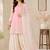 Women Ethnic Motifs Embroidered Regular Thread Work Kurta with Sharara & With Dupatta