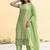 Women Ethnic Motifs Regular Thread Work Kurta with Palazzos & With Dupatta