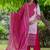 Women Bandhani Printed Regular Pure Cotton Kurta with Trousers & With Dupatta