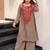 Women Ethnic Motifs Embroidered Regular Sequinned Silk Crepe Kurta with Palazzos