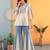 Women Floral Embroidered Regular Thread Work Kurta with Palazzos