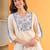 Women Floral Embroidered Regular Thread Work Kurta with Palazzos