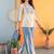 Women Floral Embroidered Regular Thread Work Kurta with Palazzos