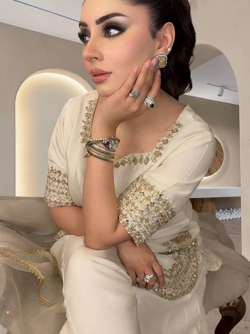Women Ethnic Motifs Embroidered Regular Silk Chiffon Kurta with Sharara & With Dupatta