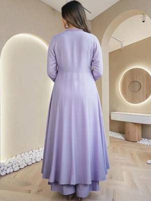Women Ethnic Motifs Embroidered Regular Thread Work Pure Cotton Kurta with Palazzos & With Dupatta 3