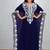 Navy Blue Embroidered Moroccan Kaftan Dress