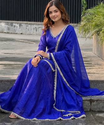 Women Regular Gotta Patti Kurta with Palazzos & With Dupatta 2