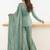Women Embroidered Regular Beads and Stones Kurta with Sharara & With Dupatta