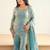 Women Embroidered Regular Beads and Stones Kurta with Sharara & With Dupatta