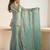Women Embroidered Regular Beads and Stones Kurta with Sharara & With Dupatta