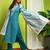 Women Ethnic Motifs Printed Regular Thread Work Pure Cotton Kurta with Trousers & With Dupatta
