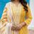 Women Ethnic Motifs Printed Regular Thread Work Kurta with Trousers & With Dupatta